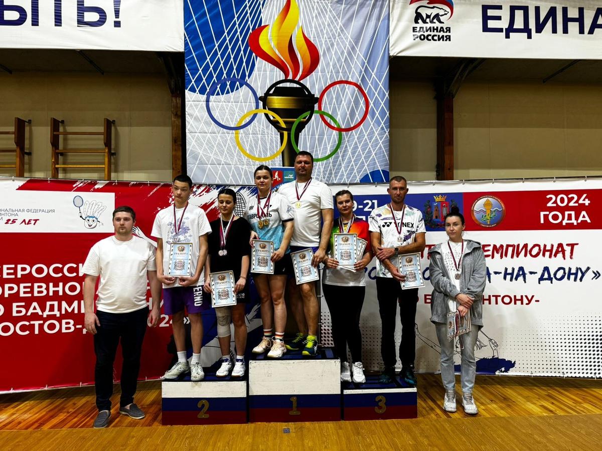Ставропольские бадминтонисты-любители взяли 8 медалей на всероссийском турнире