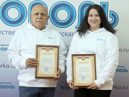 Победители конкурса Фахриэль Мухорамов  и Анна Доманова
