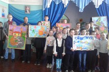 Ирмино. Картины юных художников из Минеральных Вод украсят стены Ирминского интерната.