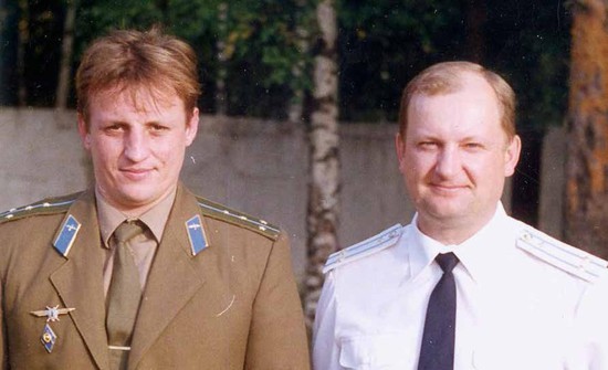  Игорь Клотченко и его командир Александр Швецов.
