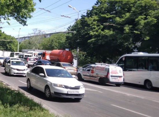 По улице Шпаковской Ставрополя ранее ходил автобус №38