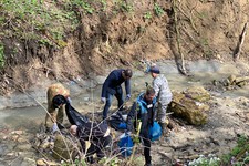 Очистка берегов реки Члы. Пресс-служба администрации Ставрополя