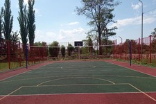 Благоустроенная спортивная площадка. Администрация Петровского округа Ставрополья