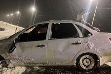 На зимней дороге молодой водитель не справился с управлением. Фото ГИБДД СК