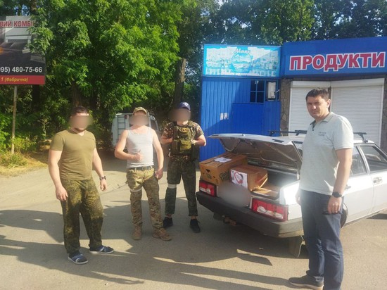 Бойцы из Ставрополя в Херсонской области получили гуманитарную помощь. Фото из Телеграм-канала главы города Ивана Ульянченко